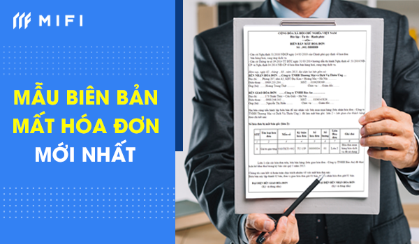 mẫu biên bản mất hóa đơn