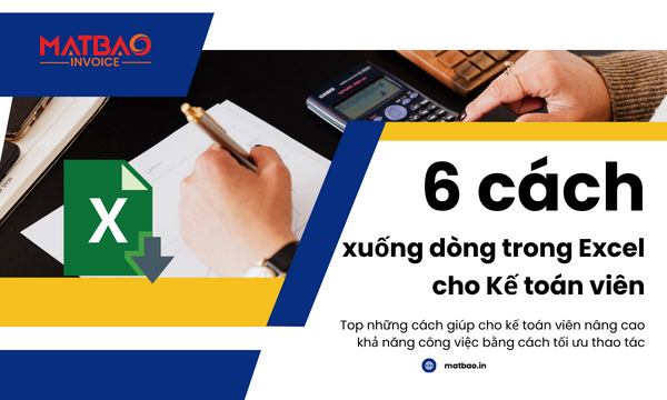 cách xuống dòng trong excel, excel cho kế toán viên