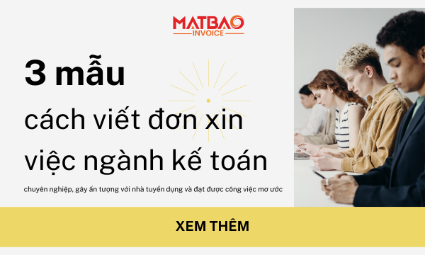 3 mẫu cách viết đơn xin việc ngành kế toán